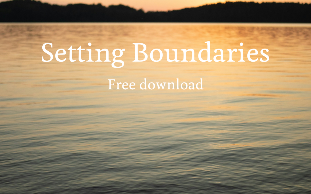 Setting Boundaries